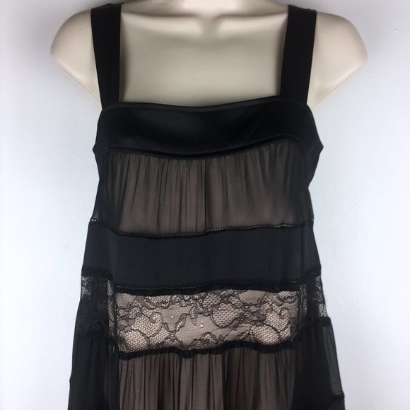 DIANE VON FURSTENBERG Abby Black Silk & Lace Dress - Picture 4 of 11